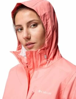 Columbia Pouring Adventure III Waterproof Hiking Jacket - Alpenglow -The Sports Edit columbia pouring adventure iii waterproof hiking jacket alpenglow 2117191685 4
