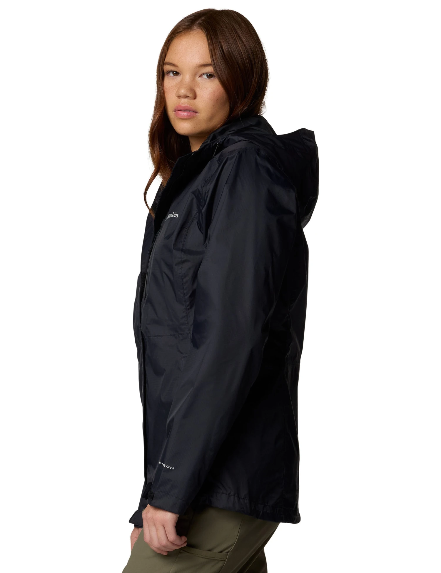 Columbia Pouring Adventure III Waterproof Hiking Jacket - Black 4 Columbia Pouring Adventure III Waterproof Hiking Jacket - Black - Image 2