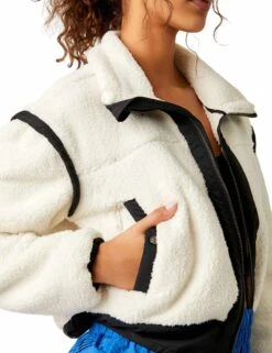 Courtside Fleece - Ivory Combo -The Sports Edit free people movement courtside fleece ivory combo OB1694233 1103 2