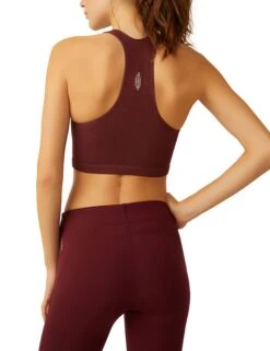 Free Throw Crop - Oxblood -The Sports Edit free people movement free throw crop oxblood OB916007 6132 4