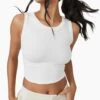 Free Throw Muscle Tank - White -The Sports Edit free people movement free throw muscle tank white OB1645044 1100 1