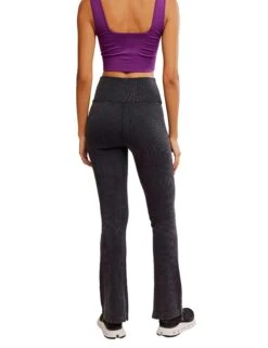 Go To Smooth Flare - Washed Black -The Sports Edit free people movement go to smooth flare washed black ob2075131 0010 3