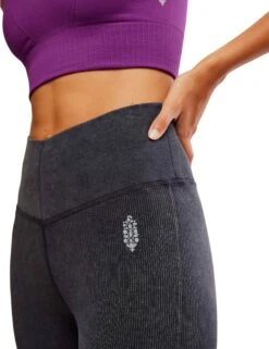 Go To Smooth Flare - Washed Black -The Sports Edit free people movement go to smooth flare washed black ob2075131 0010 4