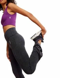 Go To Smooth Flare - Washed Black -The Sports Edit free people movement go to smooth flare washed black ob2075131 0010 5