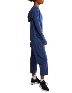 Hot Shot Long-Sleeve Onesie - Midnight Navy -The Sports Edit free people movement hot shot long sleeve onesie midnight navy ob1396643 4405 2