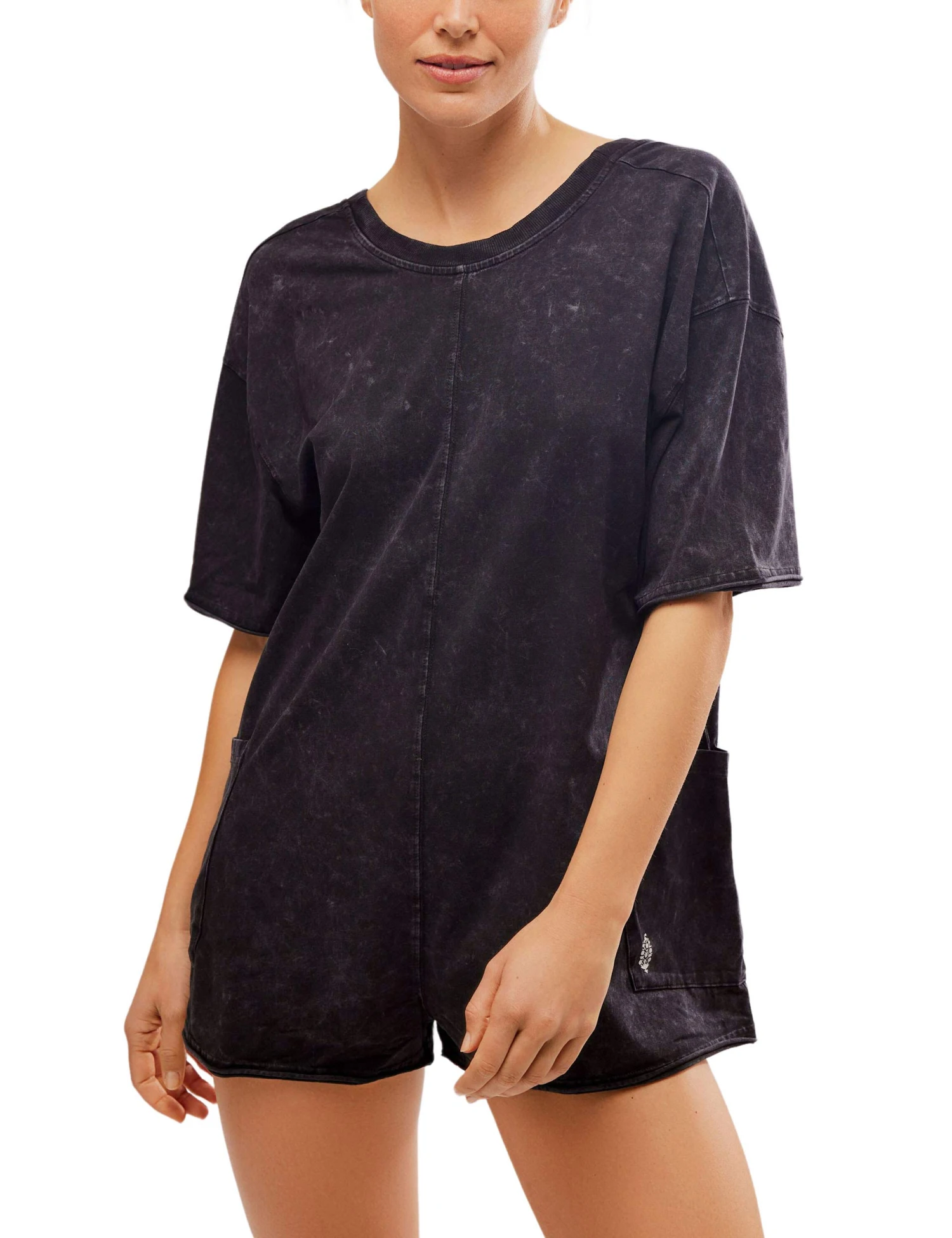 Hot Shot Tee Romper - Black 3 Hot Shot Tee Romper - Black