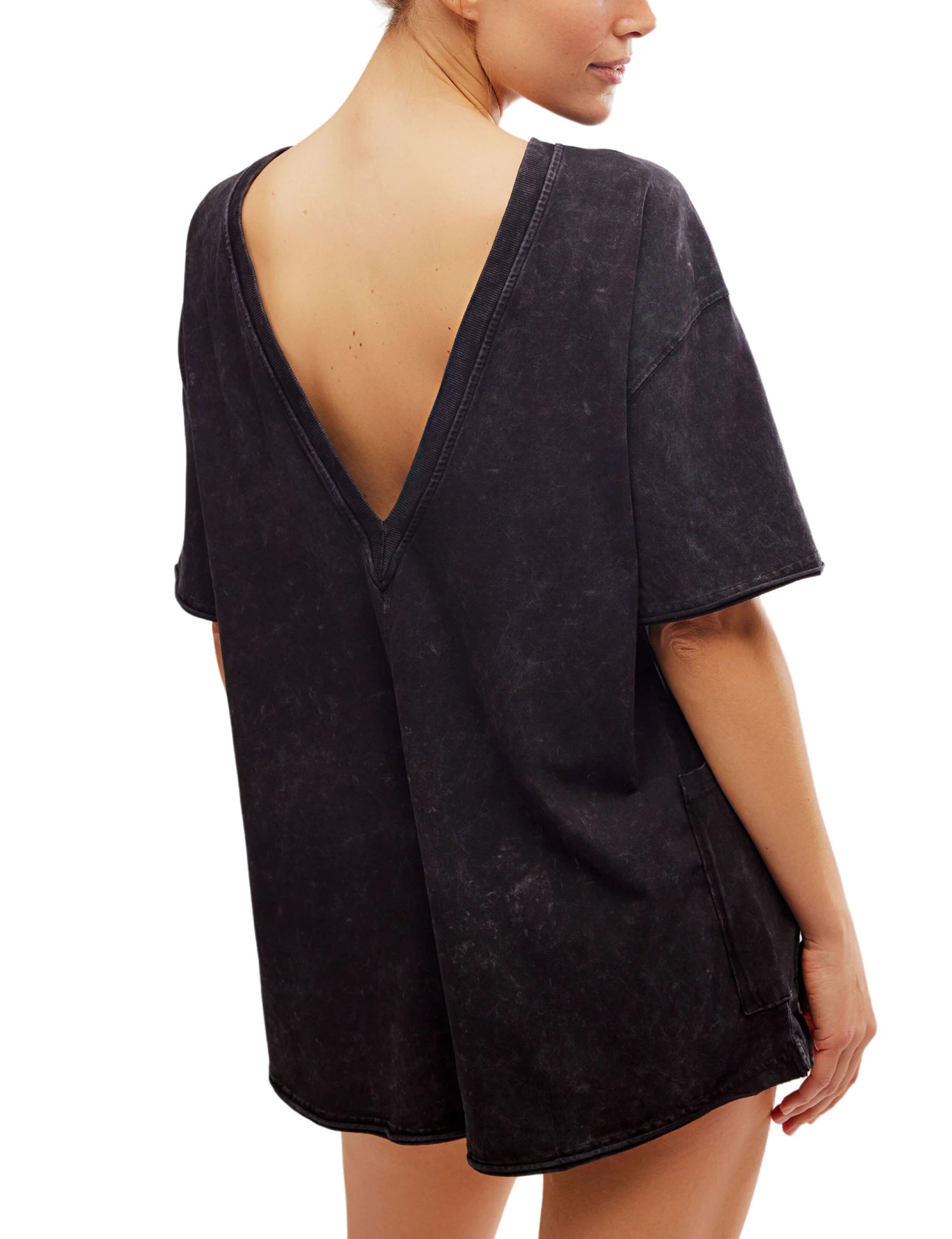 Hot Shot Tee Romper - Black 5 Hot Shot Tee Romper - Black - Image 3