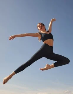 High Waisted Ankle Breathe Deeper Leggings - Midnight Navy -The Sports Edit free people movement hw ankle breathe deeper leggings midnight navy 2