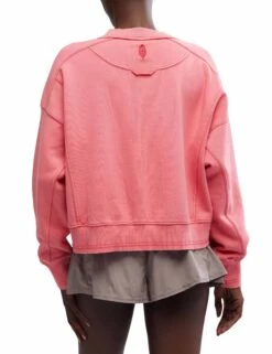Intercept Pullover - Hibiscus -The Sports Edit free people movement intercept pullover hibiscus ob1592286 6024 4
