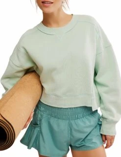 Intercept Pullover - Seastorm -The Sports Edit free people movement intercept pullover seastorm ob1592286 4021 5