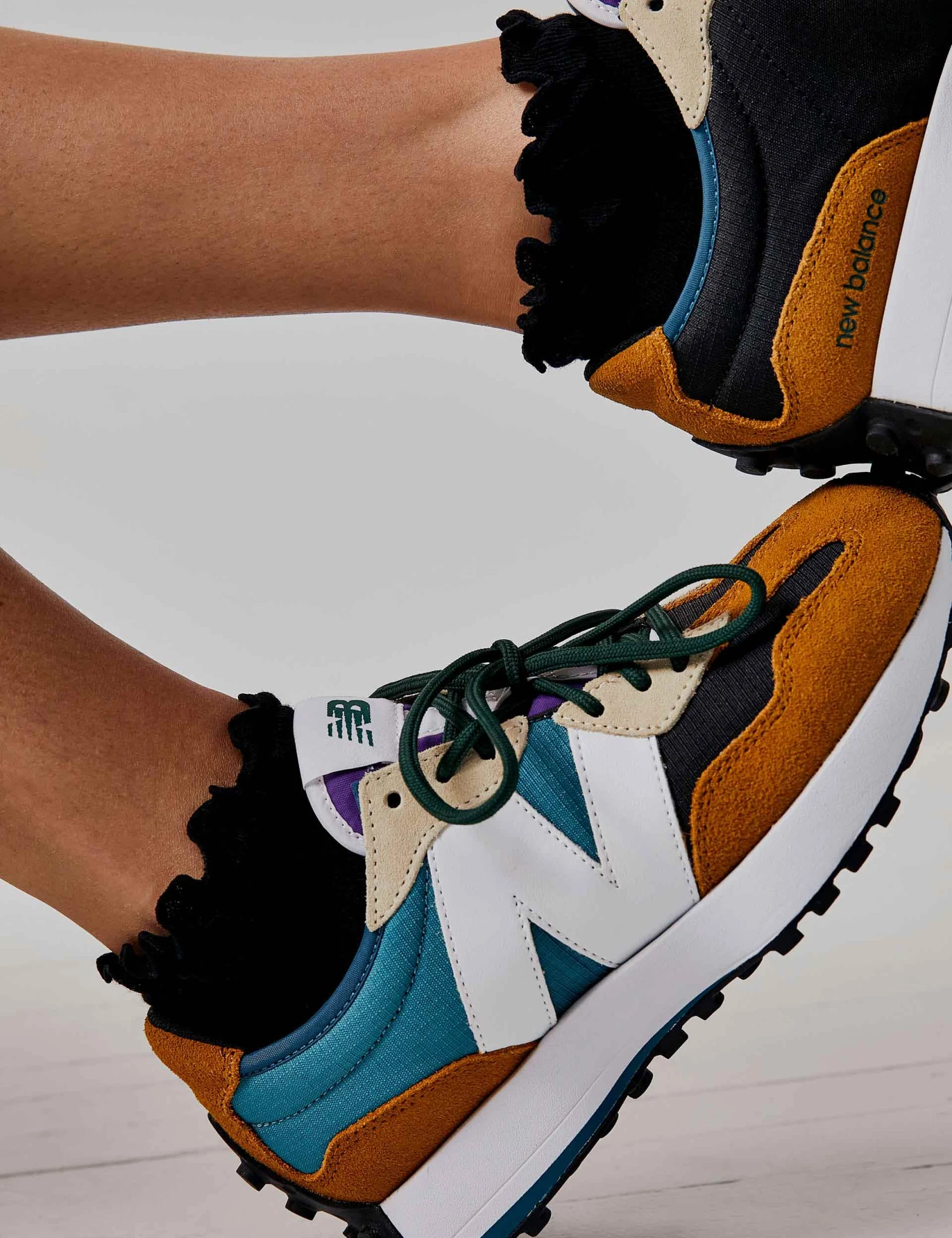 Movement Ruffle Sneaker Sock 2 Pack - Black 4 Movement Ruffle Sneaker Sock 2 Pack - Black - Image 2