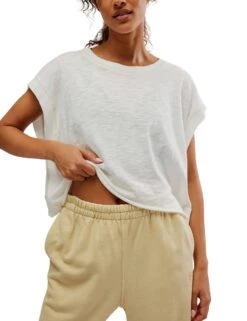 My Time Tee - White 9 My Time Tee - White -The Sports Edit free people movement my time tee white OB1265309 1100 4