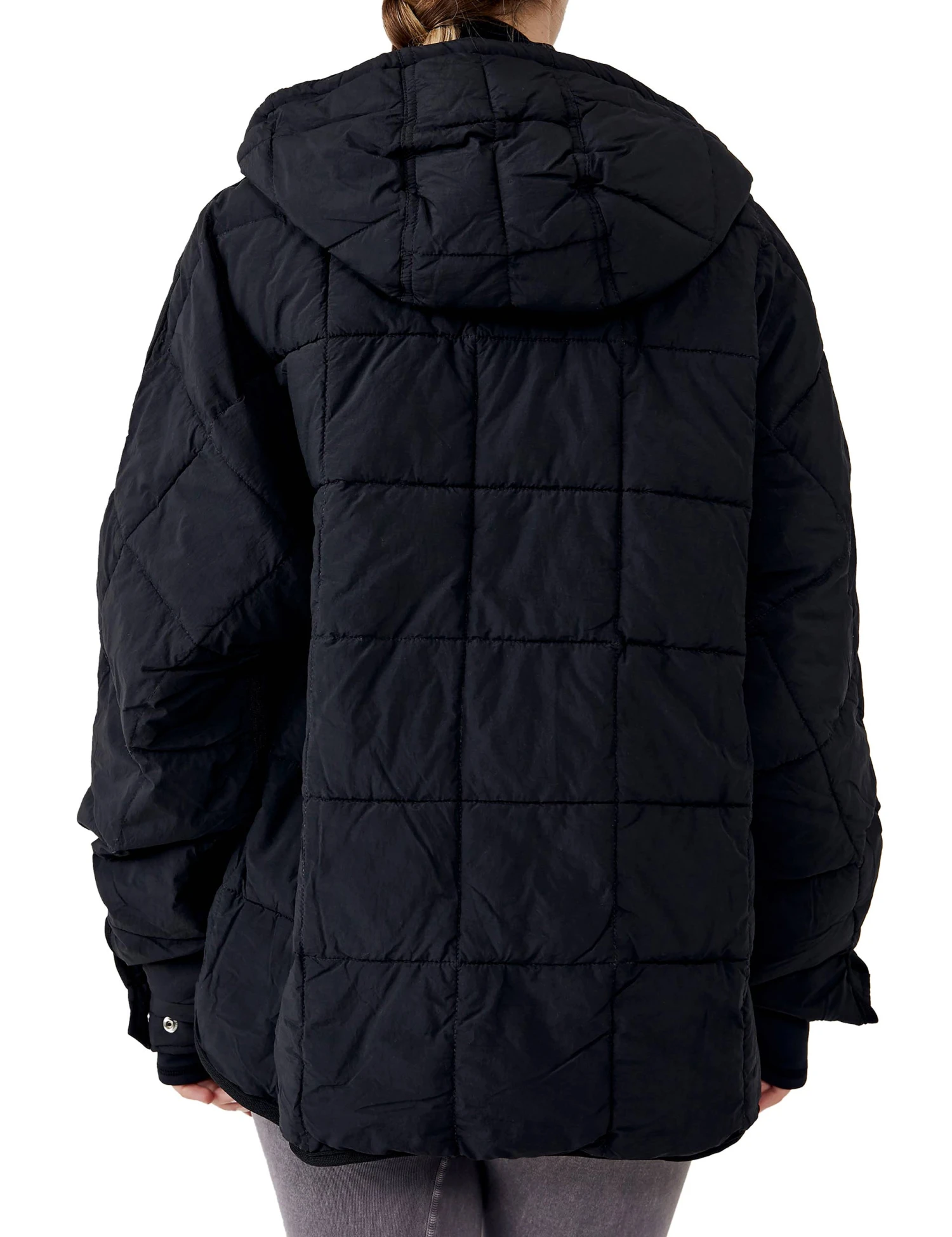 Pippa Packable Pullover Puffer - Black 5 Pippa Packable Pullover Puffer - Black - Image 3