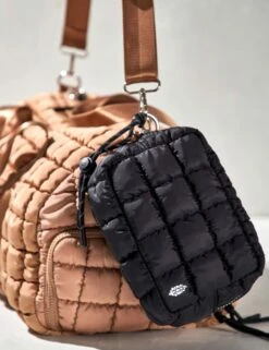 Quilted Mini Case - Black -The Sports Edit free people movement quilted mini case black a2454 0010 2