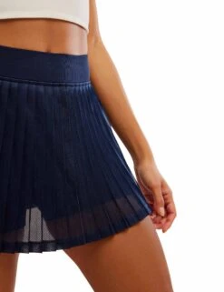 Rally Ruffle Mini Skirt - Midnight Navy 13 Rally Ruffle Mini Skirt - Midnight Navy -The Sports Edit free people movement rally ruffle mini skirt navy ob2142865 4960 4