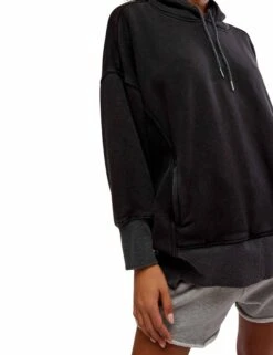 Sprint To The Finish Hoodie - Black -The Sports Edit free people movement sprint to the finish hoodie black ob1653597 0010 4