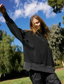 Sprint To The Finish Hoodie - Black -The Sports Edit free people movement sprint to the finish hoodie black ob1653597 0010 6