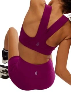 Win Win Bra - Deep Mulberry -The Sports Edit free people movement win win bra mulberry ob1896143 6617 5