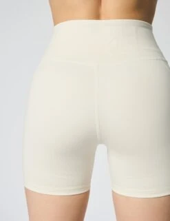 High Waisted Run Short - Ivory -The Sports Edit girlfriend collective hw run short ivory 4013 sw 7