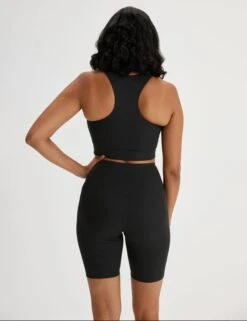 RIB Paloma Bra - Black -The Sports Edit girlfriend collective rib paloma bra black 2