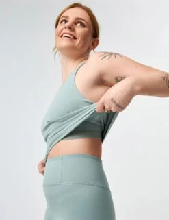 Zoe Tank - Chinoiserie -The Sports Edit girlfriend collective zoe tank chinoiserie 1024 4