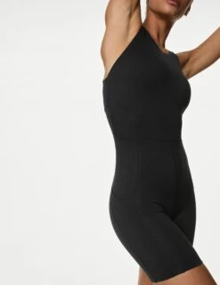 Go Balance Fitted Short All In One - Black -The Sports Edit goodmove go balance fitted short all in one black T51 5993 5