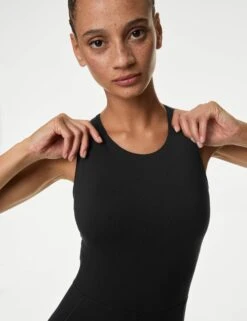 Go Balance Fitted Short All In One - Black -The Sports Edit goodmove go balance fitted short all in one black T51 5993 7