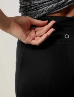 Go Train 7/8 Gym Leggings - Black -The Sports Edit goodmove go train 7 8 gym leggings black T51 6552 1