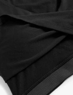 Printed High Neck Padded Yoga Crop Top - Black Mix -The Sports Edit goodmove high neck padded yoga crop vest top black T51 5338 4