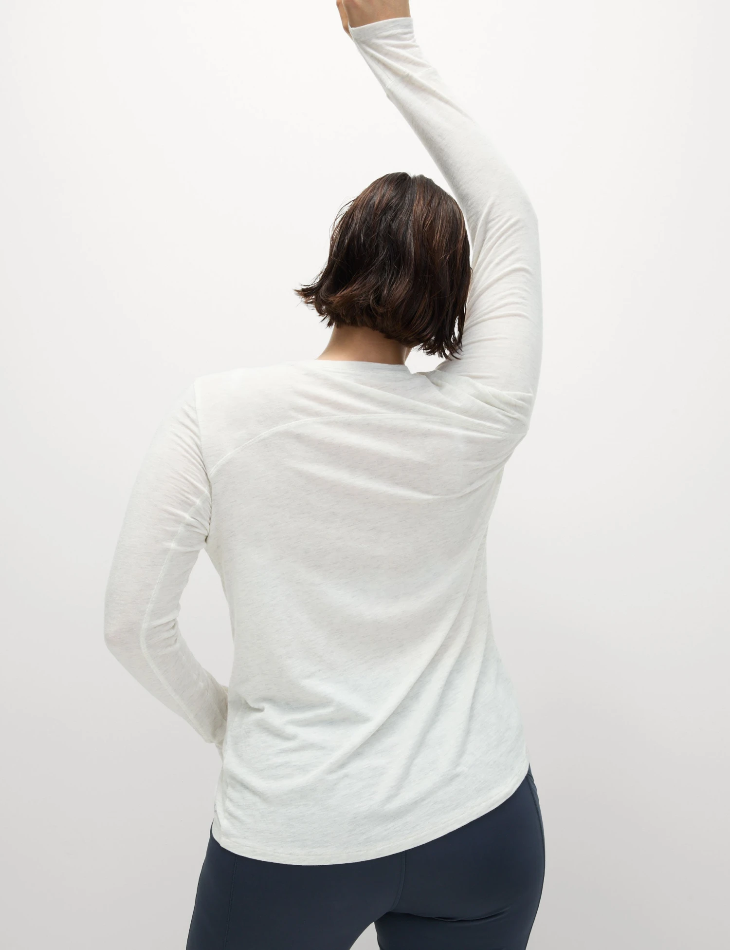 Merinotec Crew Neck Walking Top - Ivory 4 Merinotec Crew Neck Walking Top - Ivory - Image 2