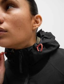 Padded Waterproof Hooded Jacket - Black -The Sports Edit goodmove padded waterproof hooded jacket black 5798a 7