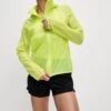 Stormwear Hooded Zip Up Running Jacket - Limeade -The Sports Edit goodmove stormwear hooded zip up running jacket limeade 6350 1