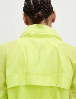 Stormwear Hooded Zip Up Running Jacket - Limeade -The Sports Edit goodmove stormwear hooded zip up running jacket limeade 6350 7