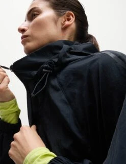 Stormwear Lightweight Packable Hooded Parka - Black 11 Stormwear Lightweight Packable Hooded Parka - Black -The Sports Edit goodmove stormwear lightweight packable hooded parka black 6320a 2