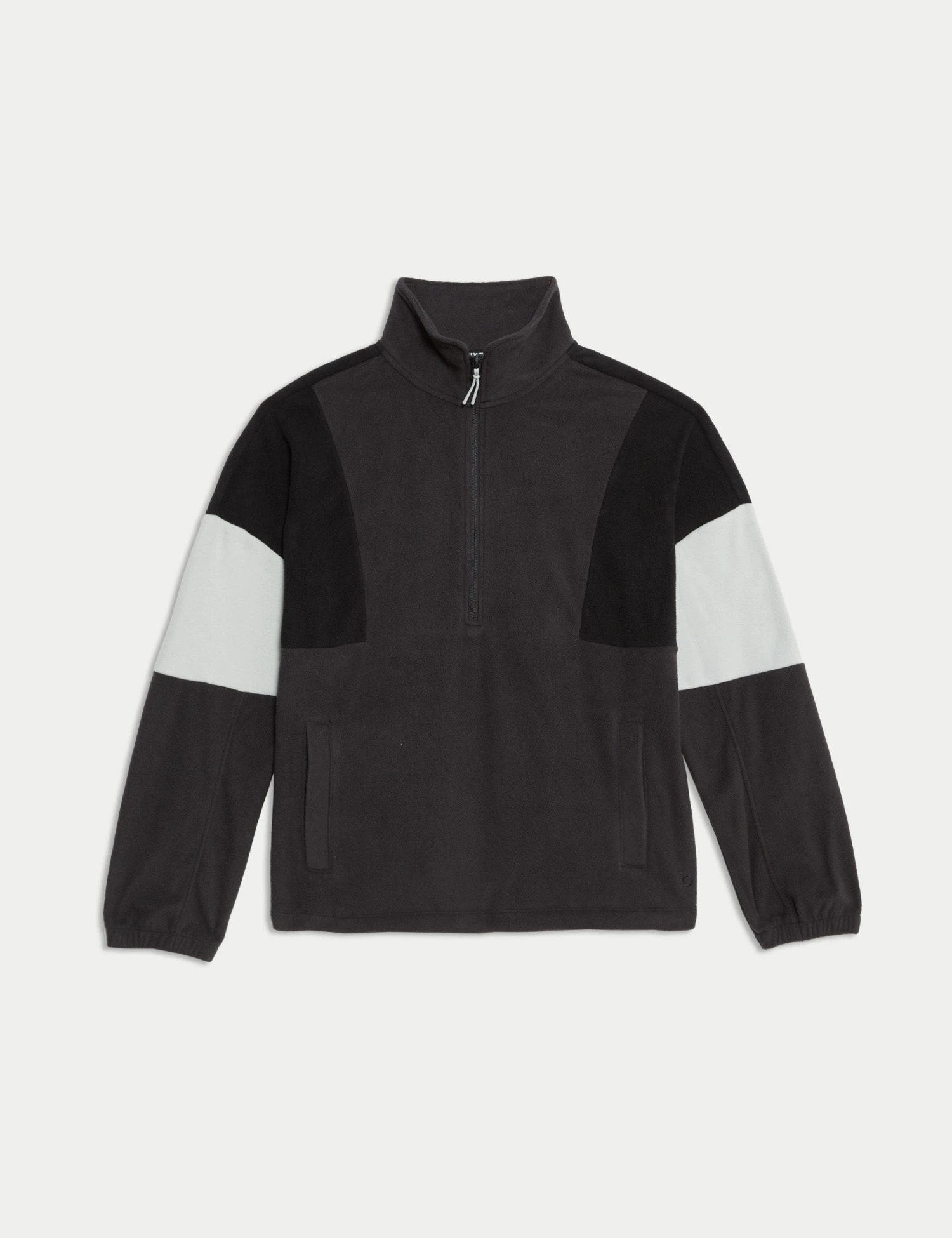 Thermal Half Zip Colour Block Fleece - Carbon 8 Thermal Half Zip Colour Block Fleece - Carbon - Image 6