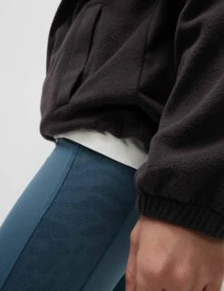 Thermal Half Zip Colour Block Fleece - Carbon 11 Thermal Half Zip Colour Block Fleece - Carbon -The Sports Edit goodmove thermal half zip colour block fleece carbon 6194 5