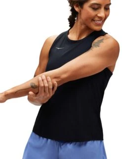 Hoka Airolite Run Tank - Black -The Sports Edit hoka airolite run tank black 1151082 blk 2
