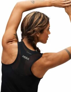 Hoka Airolite Run Tank - Black -The Sports Edit hoka airolite run tank black 1151082 blk 3