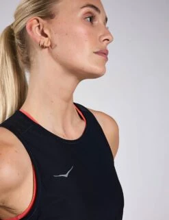 Hoka Airolite Run Tank - Black -The Sports Edit hoka airolite run tank black 1151082 blk 4 9ff195e2 9221 41b8 bd80 7307b96c59d8