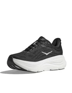 Hoka Bondi 9 - Black/White -The Sports Edit hoka bondi 9 shoes black white 1162012 bwht 3