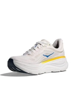 Hoka Bondi 9 - White/Grout -The Sports Edit hoka bondi 9 shoes white grout 1162012 wgrt 3