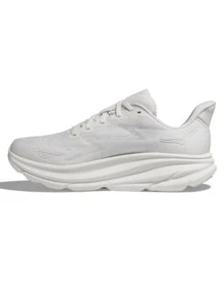 Hoka Clifton 9 - White/White -The Sports Edit hoka clifton 9 shoes white white 1127896 WWH 2