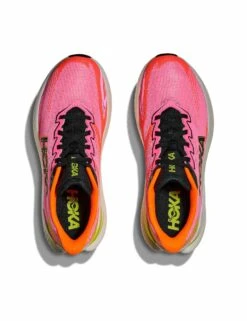 Hoka Mach X 3 - Neon Rose/Neon Tangerine -The Sports Edit hoka mach x 3 neon rose neon tangerine 1168721 nnrs 2