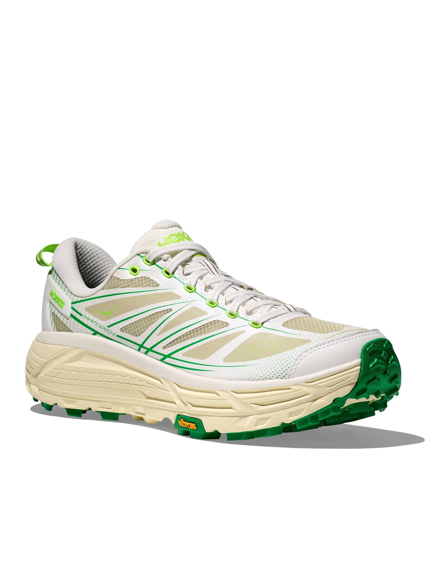Hoka Mafate Speed 2 - White/Fresh Cut Grass 4 Hoka Mafate Speed 2 - White/Fresh Cut Grass - Image 2