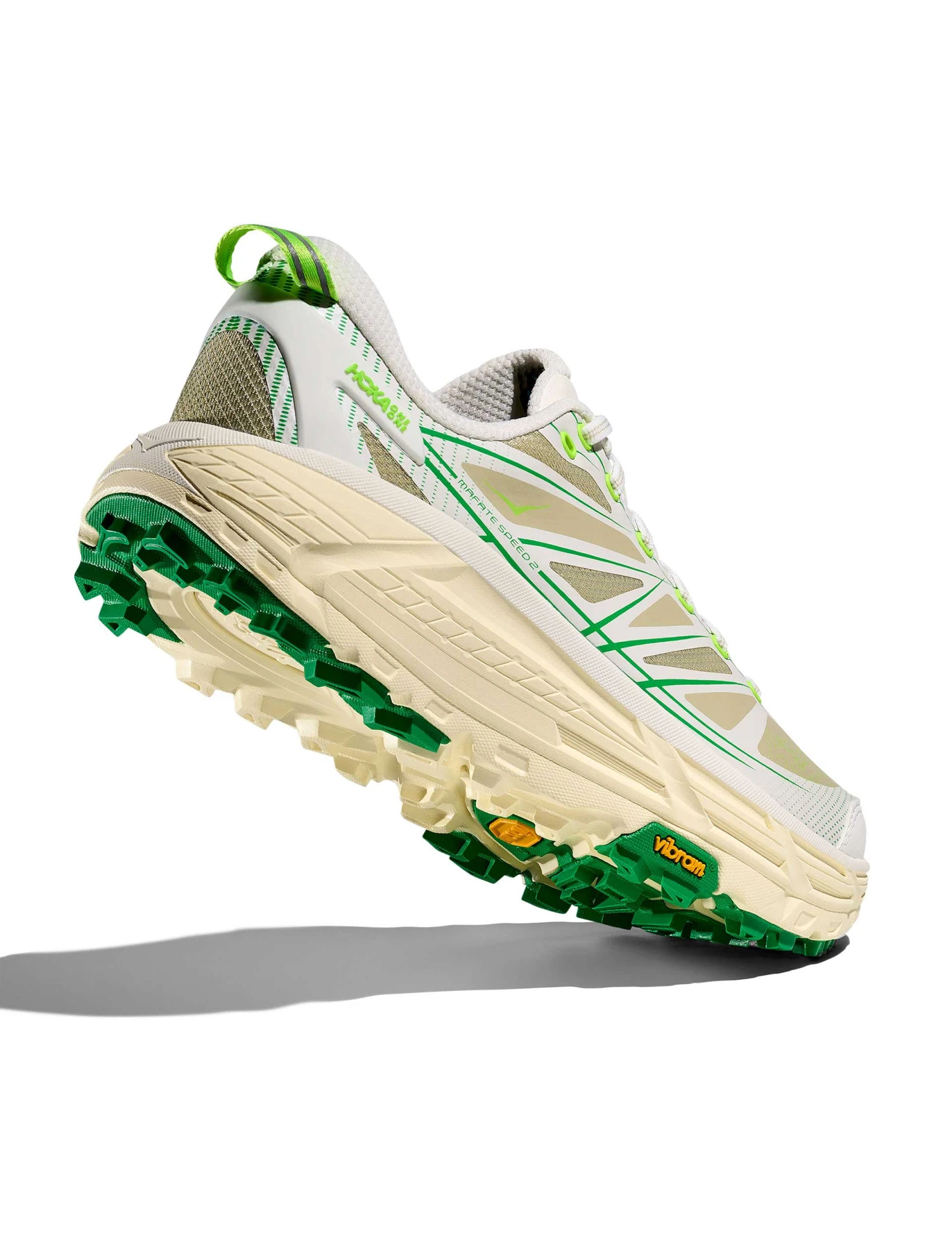 Hoka Mafate Speed 2 - White/Fresh Cut Grass 7 Hoka Mafate Speed 2 - White/Fresh Cut Grass - Image 5