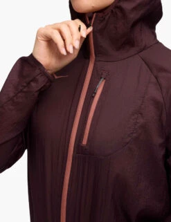 Hoka Skyflow Jacket - Black Cherry -The Sports Edit hoka skyflow jacket black cherry 1141671 bkc 5