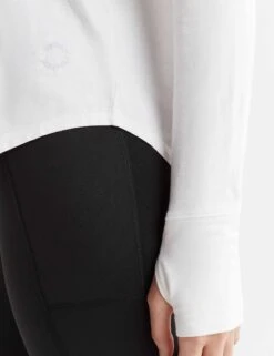 Clare Vintage Washed Slub - White -The Sports Edit lilybod clare vintage washed slub white lt99 c23 wt 7