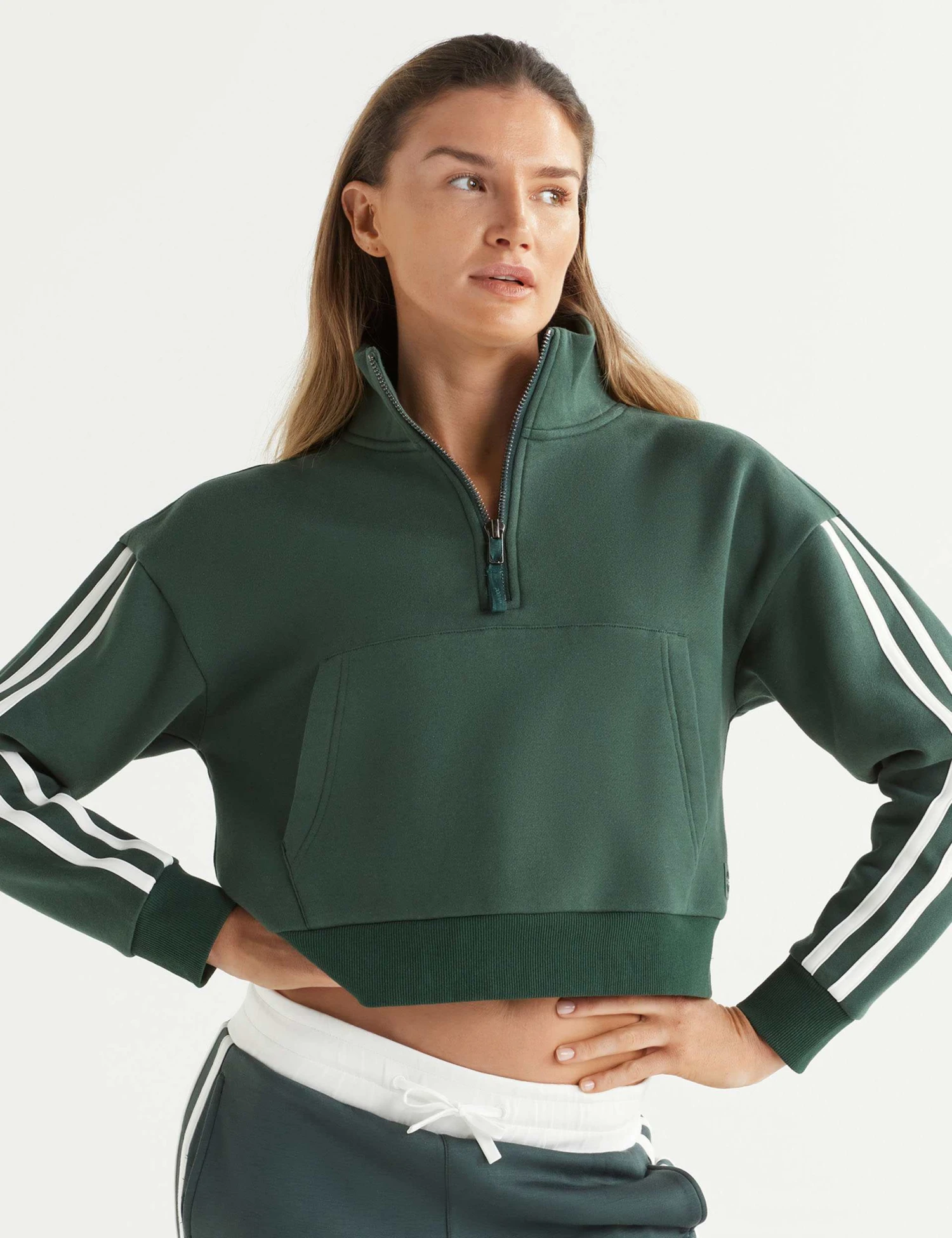 Rihanna Stripe Sweat - Deep Green 3 Rihanna Stripe Sweat - Deep Green
