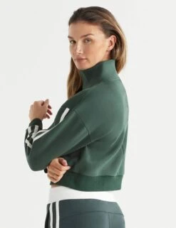Rihanna Stripe Sweat - Deep Green 13 Rihanna Stripe Sweat - Deep Green -The Sports Edit lilybod rihanna stripe sweat deep green stripe lt127 dgw 6