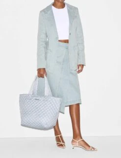 Medium Metro Tote Deluxe - Chambray -The Sports Edit mz wallace medium metro tote deluxe chambray 1260x2027 2